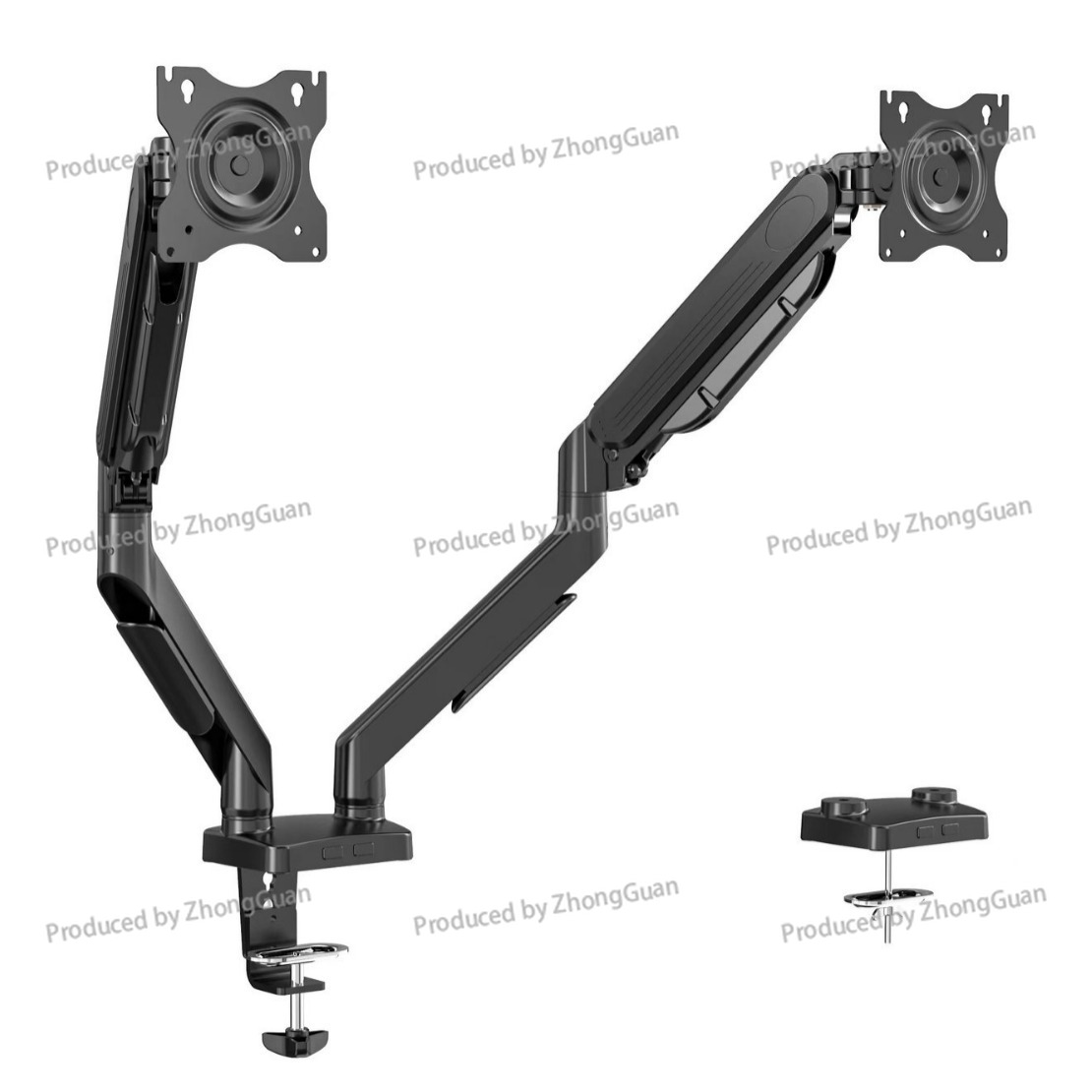 Adjustable Monitor Mount - حامل شاشة مزدوج الأذرع يعمل بنظام