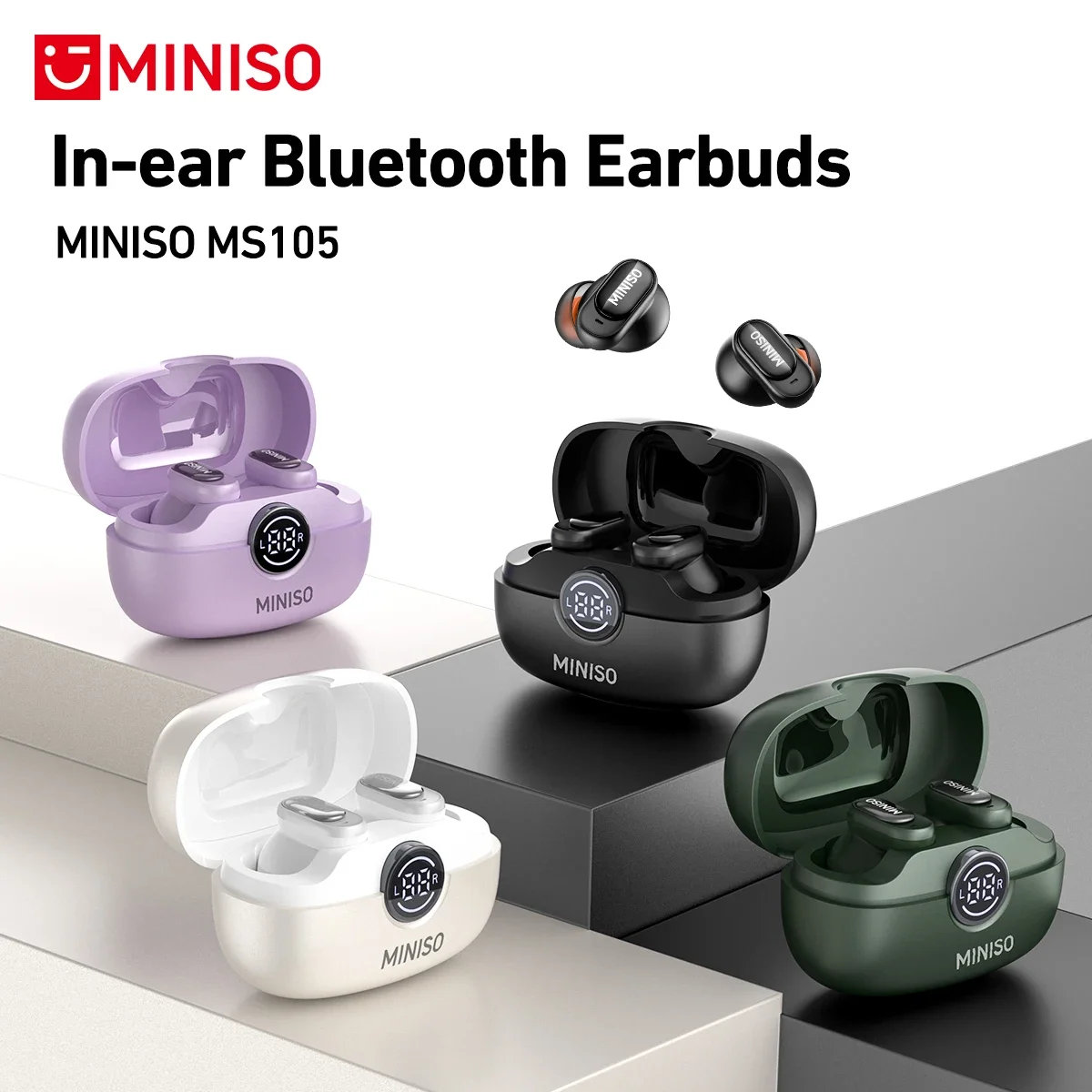 Telephone Headset Office - MINISO MS105 سماعة بلوتوث داخل الأذن