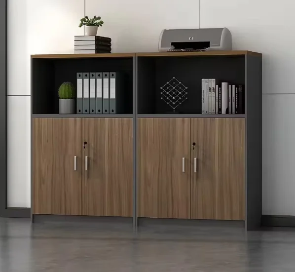 Office Furniture Factory - خزانة ملفات مكتبية خشبية حديثة منخفضة