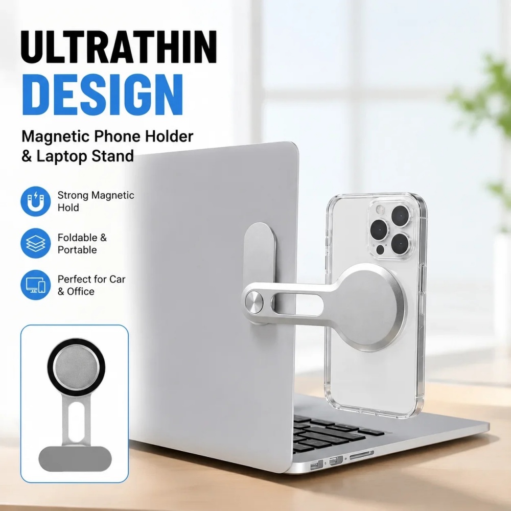 Adjustable Monitor Mount - حامل مغناطيسي للهاتف المحمول يثبت على