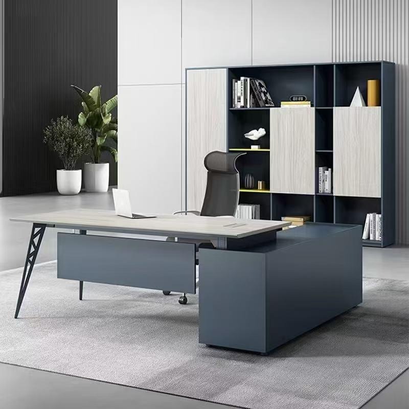 Office Furniture Factory - مكتب كمبيوتر تنفيذي حديث بتصميم فاخر